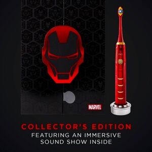 COLLECTORS EDITION Iron Man Rechargeable Sonic Toothbrush IRM-1 Marvel Comics